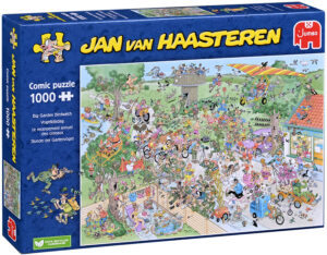 Пъзел Jumbo от 1000 части - Наблюдение на птици в голямата градина