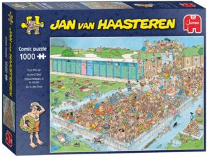 Пъзел Jumbo от 1000 части - Парти край басейна