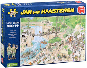 Пъзел Jumbo от 1000 части - Разходка в джунглата