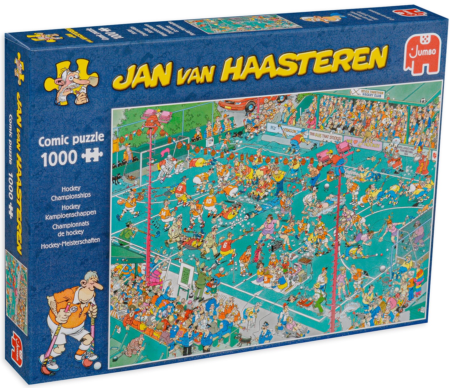 Пъзел Jumbo от 1000 части - Състезание по хокей