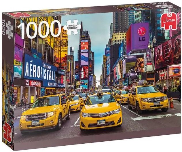 Пъзел Jumbo от 1000 части - Таксита в Ню Йорк