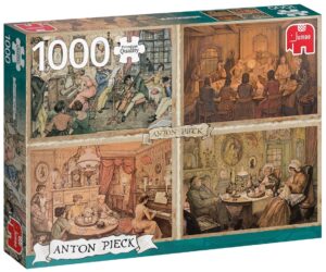 Пъзел Jumbo от 1000 части - Забавление в дневната