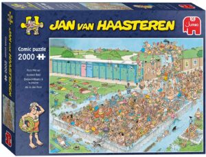 Пъзел Jumbo от 2000 части - Парти в басейна