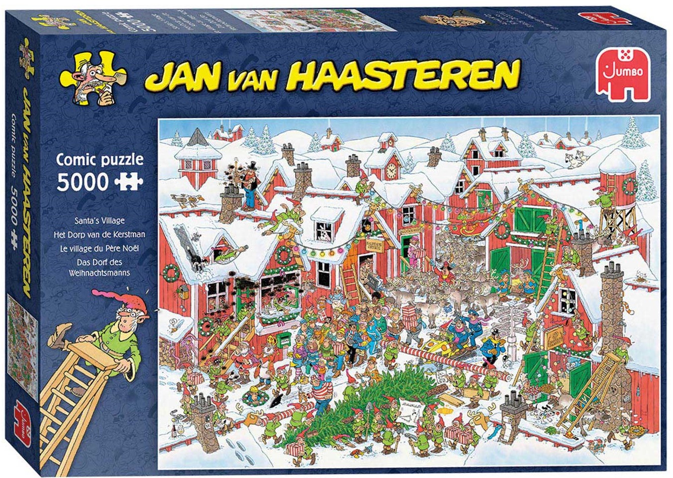 Пъзел Jumbo от 5000 части - Селцето на дядо Коледа