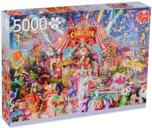 Пъзел Jumbo от 5000 части - Вечер в цирка
