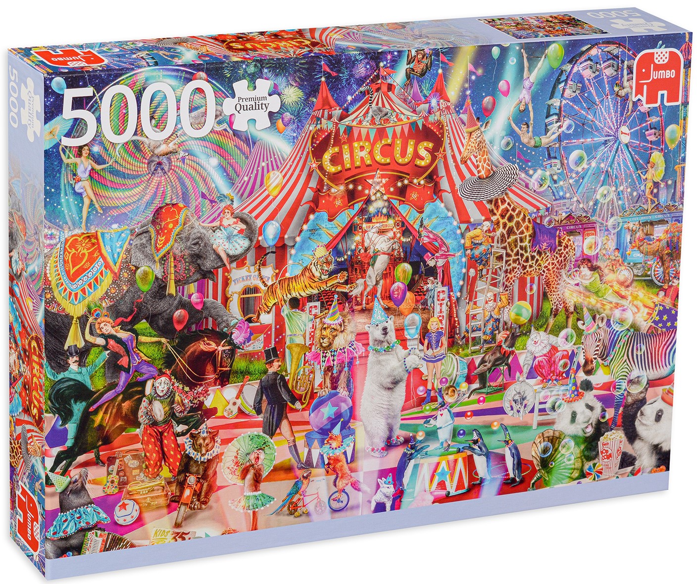Пъзел Jumbo от 5000 части - Вечер в цирка