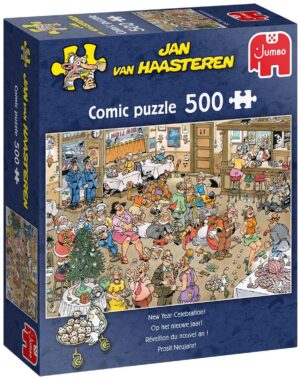 Пъзел Jumbo от 500 части - Новогодишно празненство
