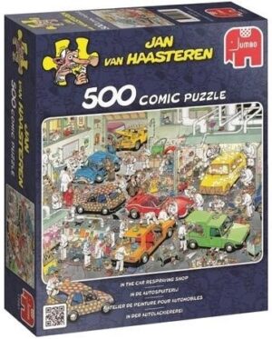 Пъзел Falcon от 500 части - In the car respraying shop