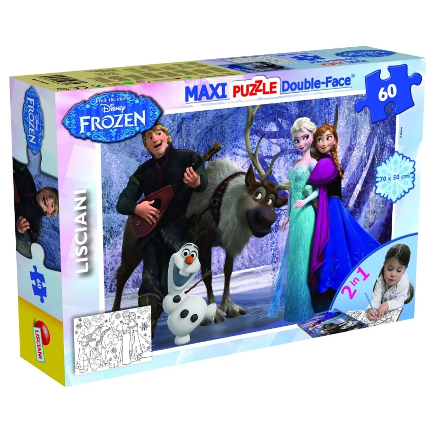 Пъзел Lisciani Maxi - Замръзналото кралство, 60 части