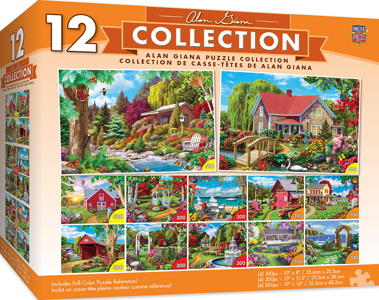 Пъзел Master Pieces 12 в 1 - Красиви градини и селски пейзажи