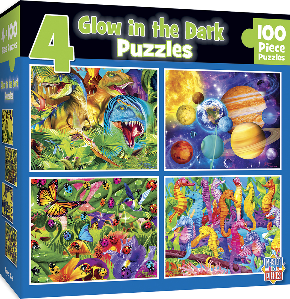 Пъзел Master Pieces 4 в 1 - Животни и планети