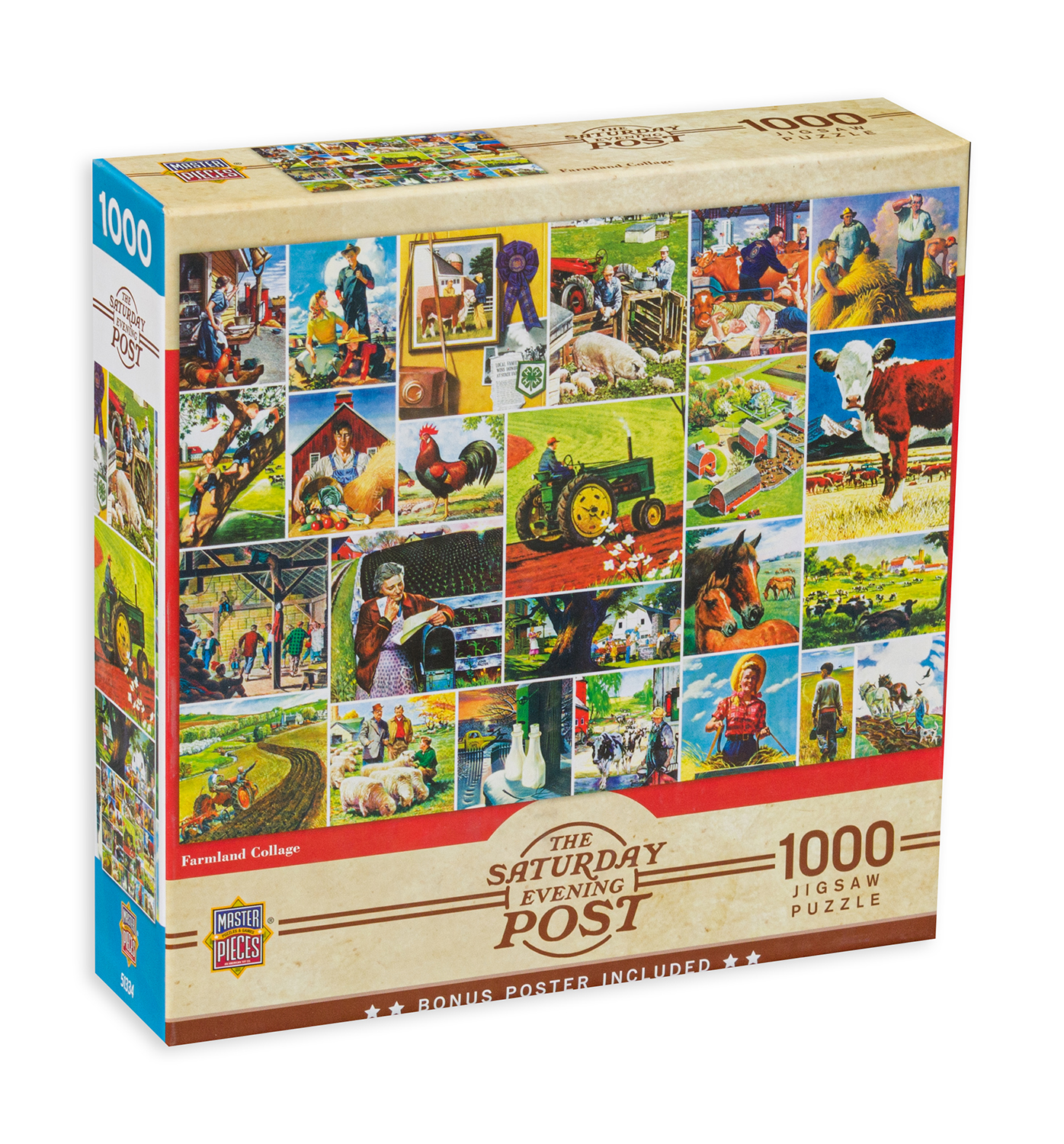 Пъзел Master Pieces от 1000 части - Колаж от фермата