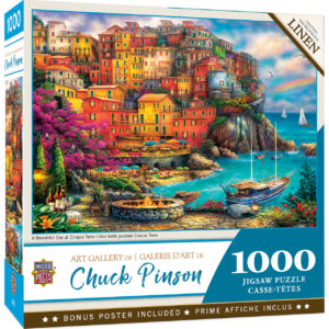 Пъзел Master Pieces от 1000 части - Beautiful Day at Cinque Terre 1000 Linen