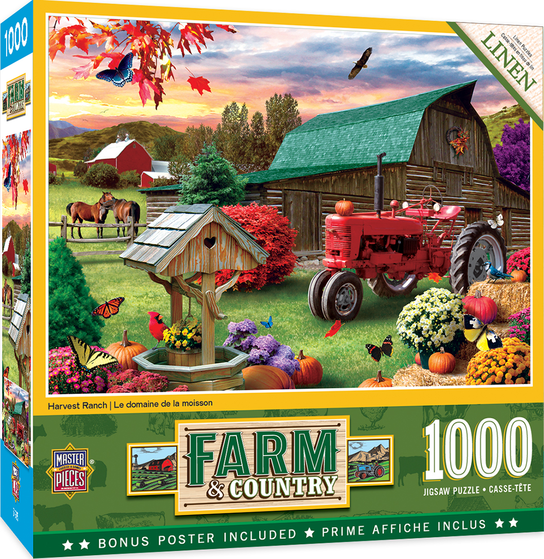 Пъзел Master Pieces от 1000 части - Красиво ранчо