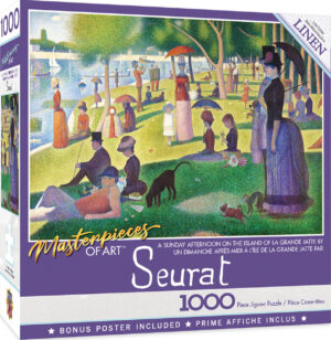 Пъзел Master Pieces от 1000 части - A Sunday onLaGrande Jatte 1000pcW/Linen