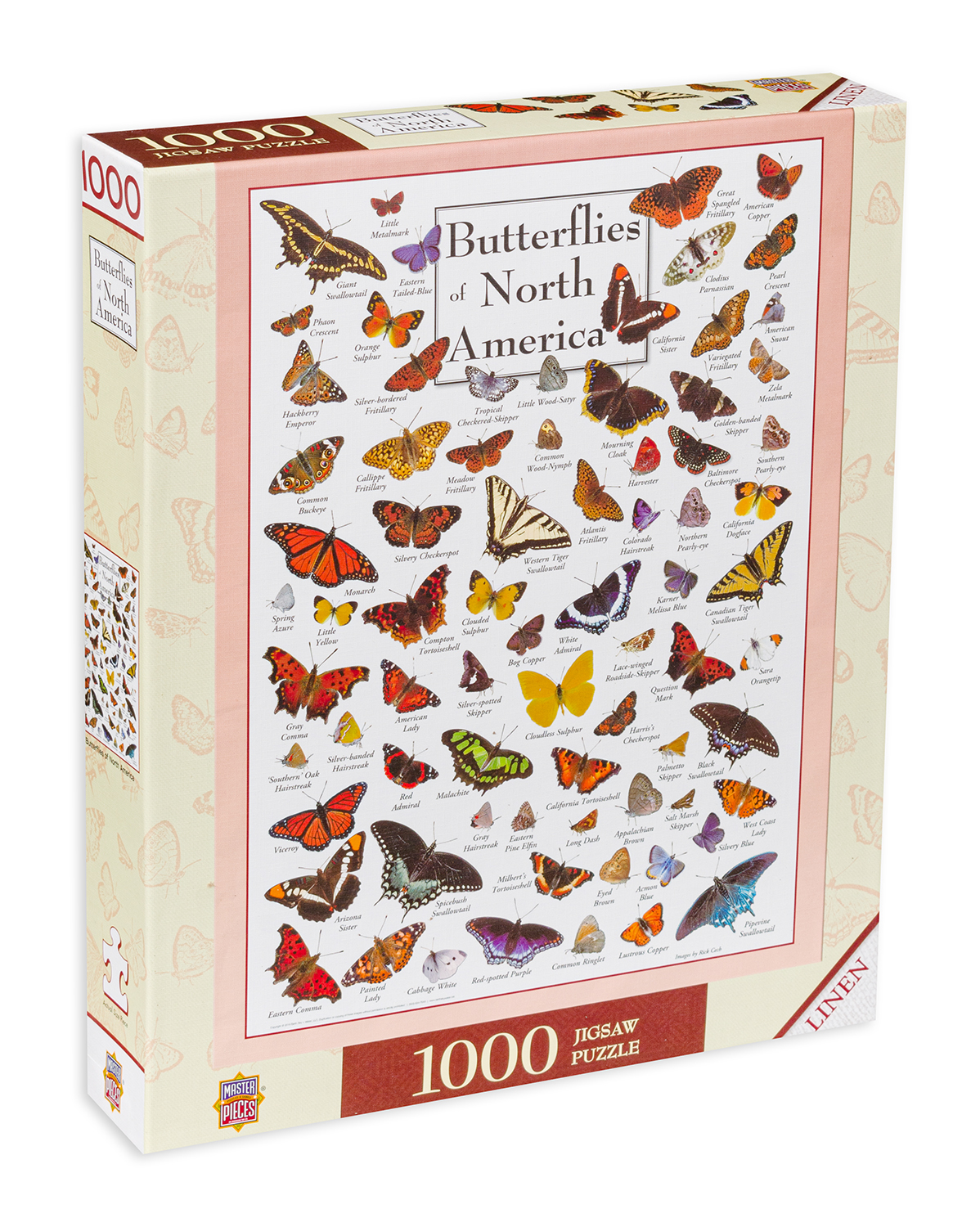 Пъзел Master Pieces от 1000 части - Пеперудите в Северна Америка