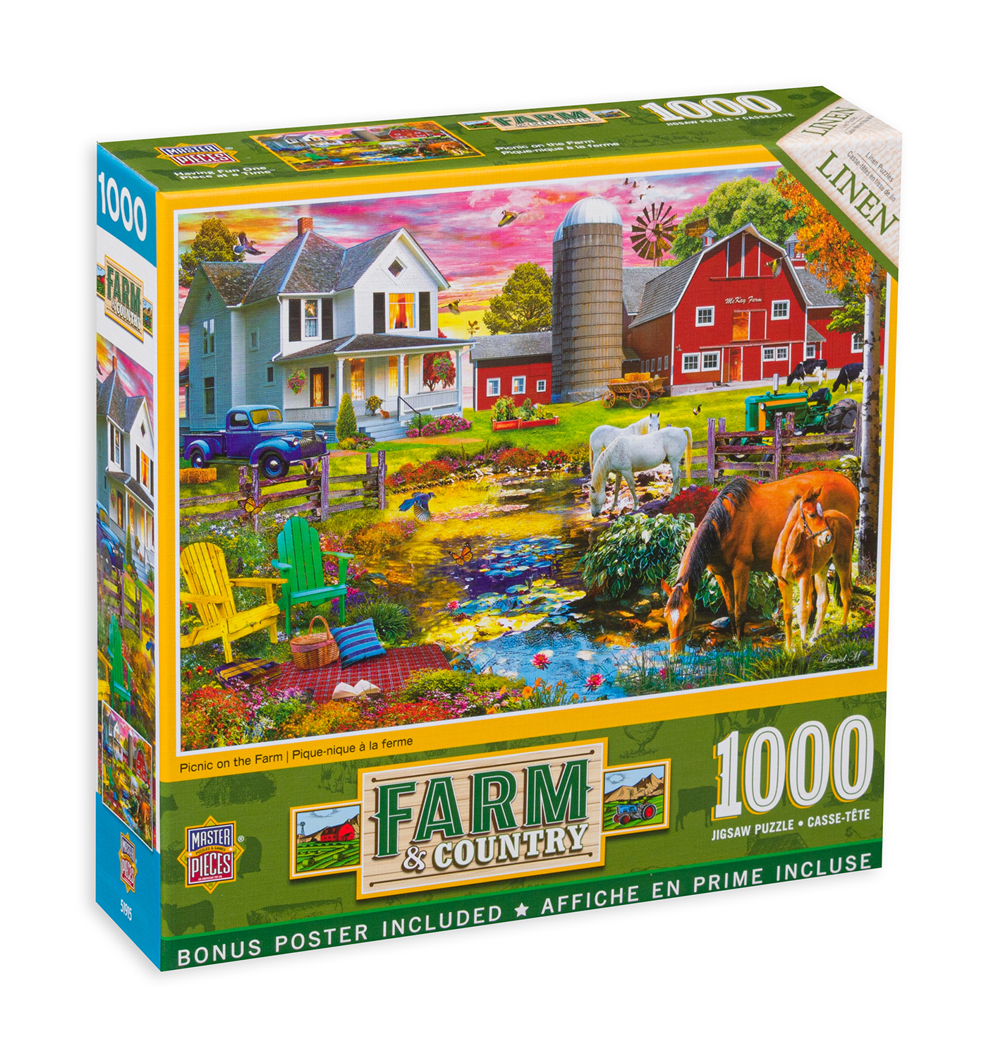 Пъзел Master Pieces от 1000 части - Пикник във фермата