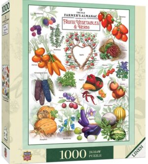 Пъзел Master Pieces от 1000 части - Fruits Vegetables & Berries 1000 Linen