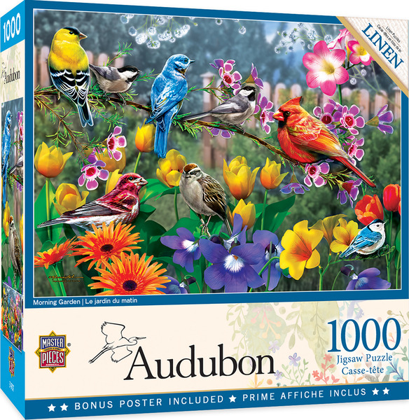 Пъзел Master Pieces от 1000 части - Morning Garden 1000pc W/Linen