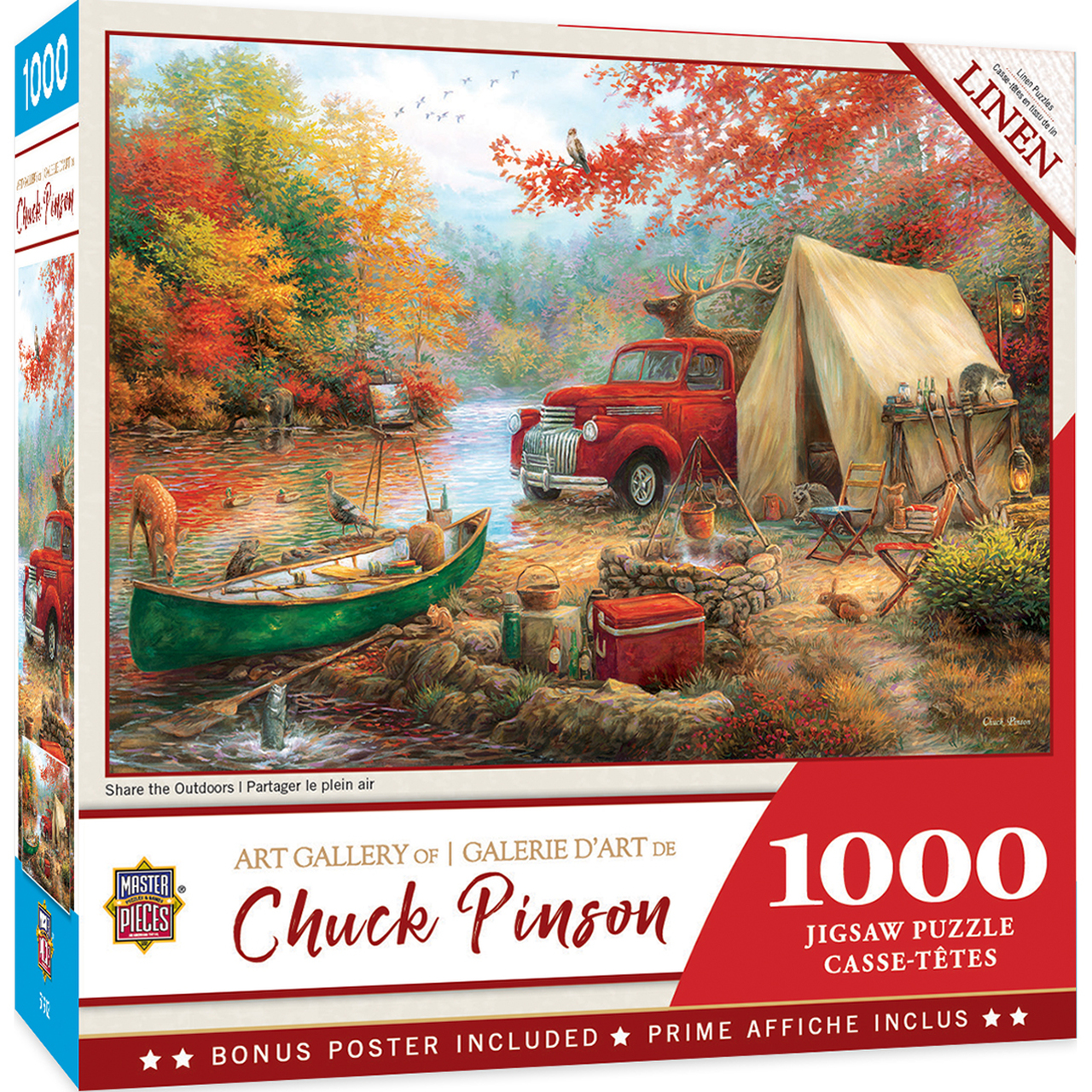 Пъзел Master Pieces от 1000 части - Share the Outdoors 1000pc W/Linen