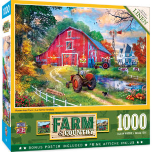 Пъзел Master Pieces от 1000 части - Homestead Farm 1000 Linen