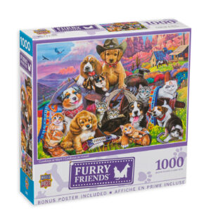 Пъзел Master Pieces от 1000 части - Животни каубои