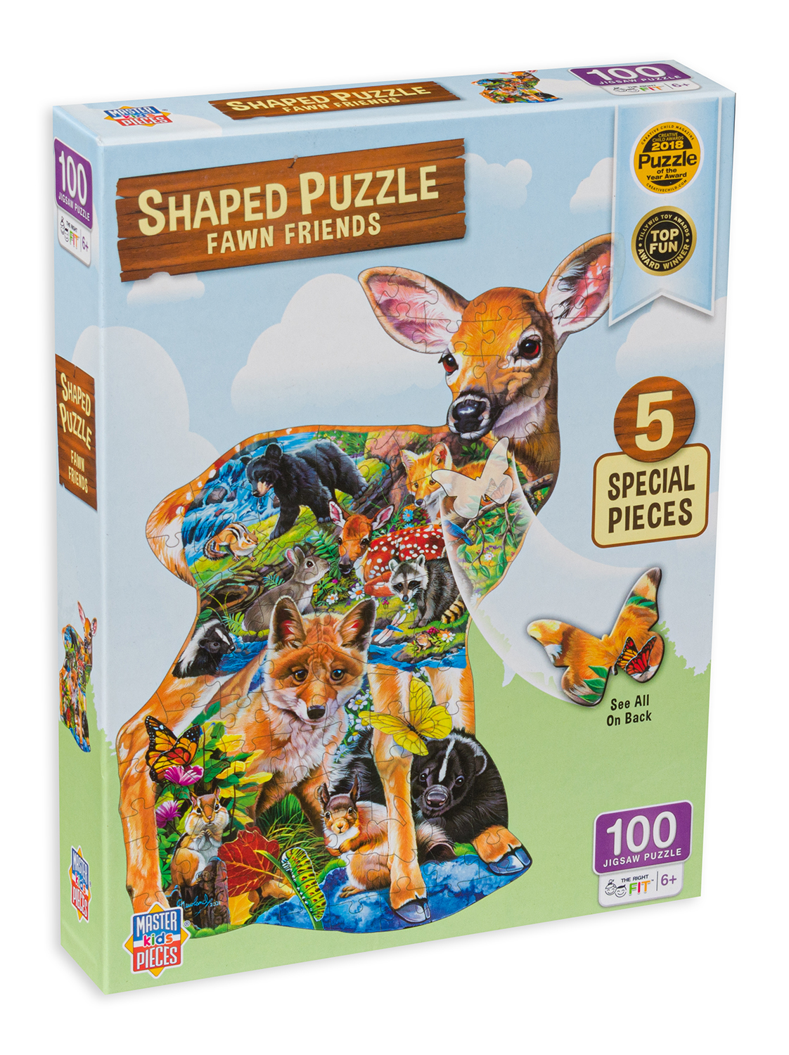 Пъзел Master Pieces от 100 части - Горски животни