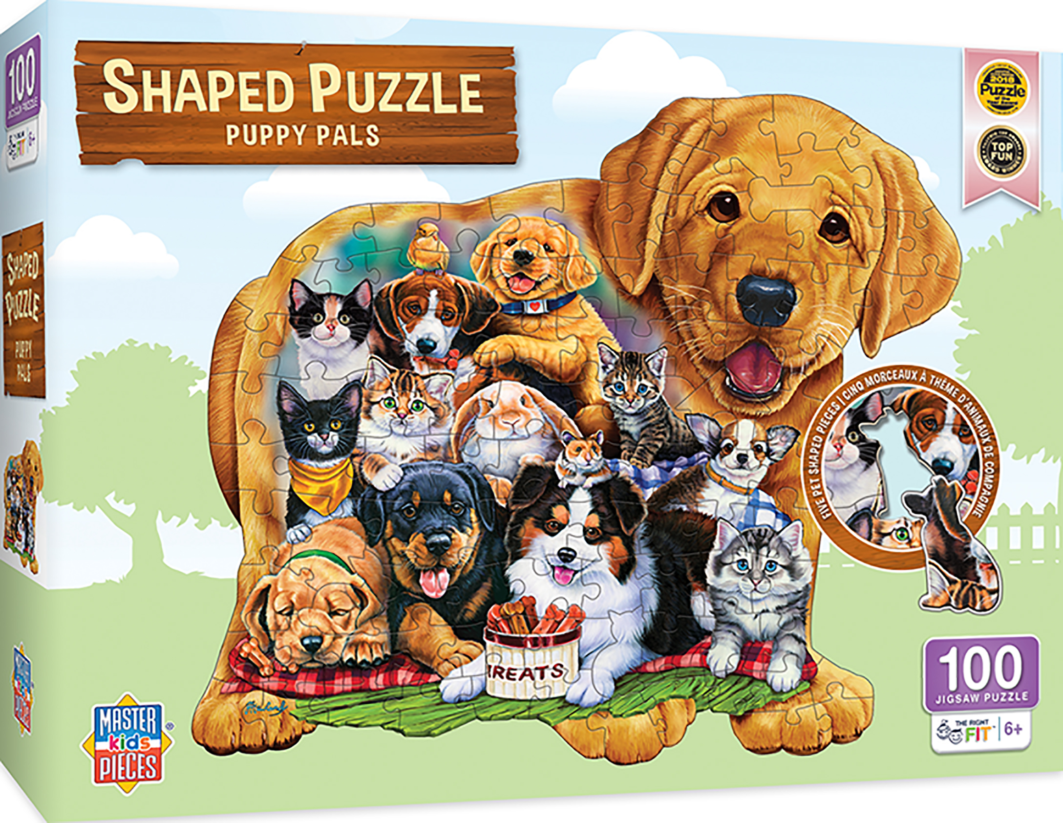 Пъзел Master Pieces от 100 части - Сладки кученца