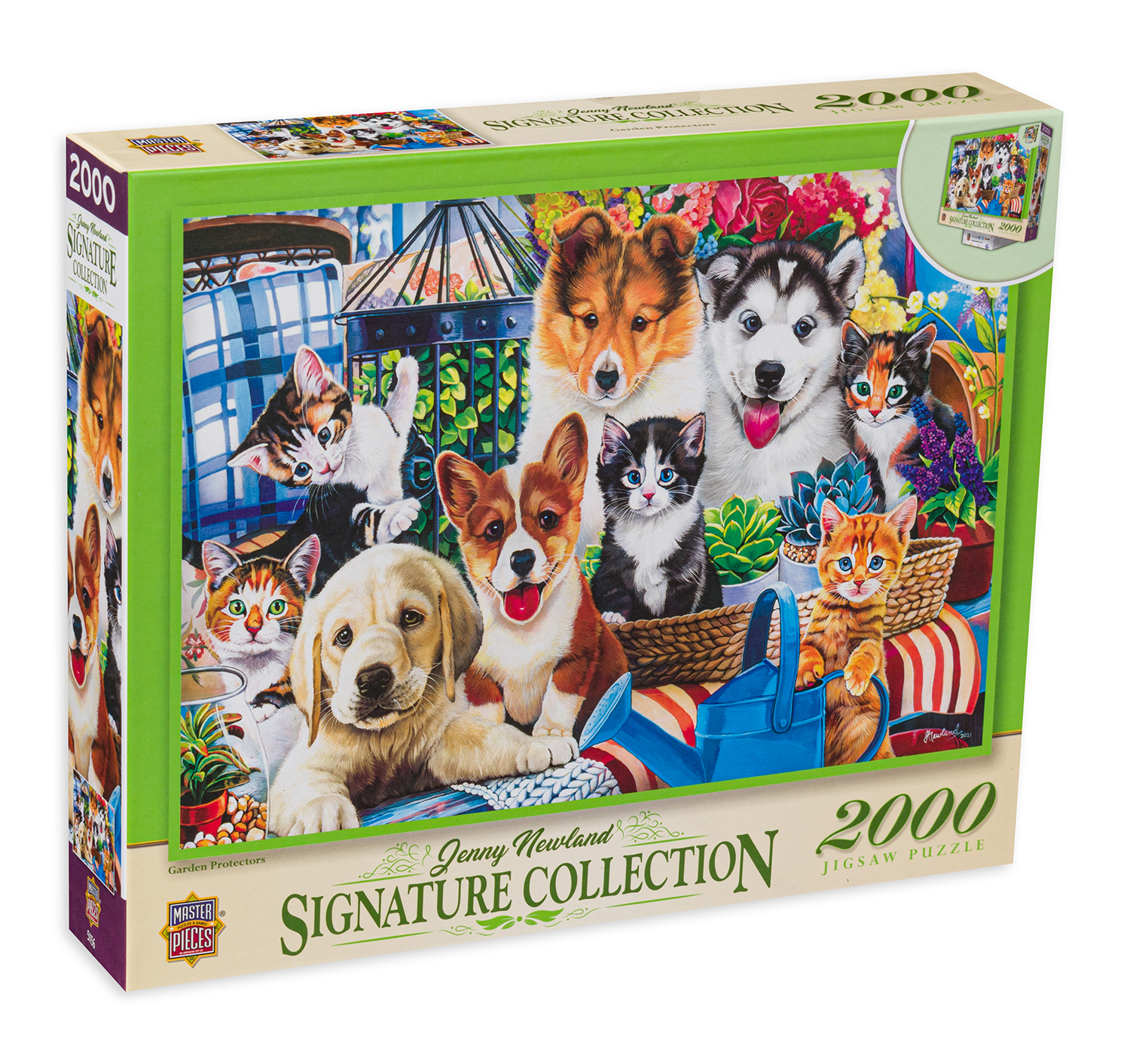 Пъзел Master Pieces от 2000 части - Кучета и котета