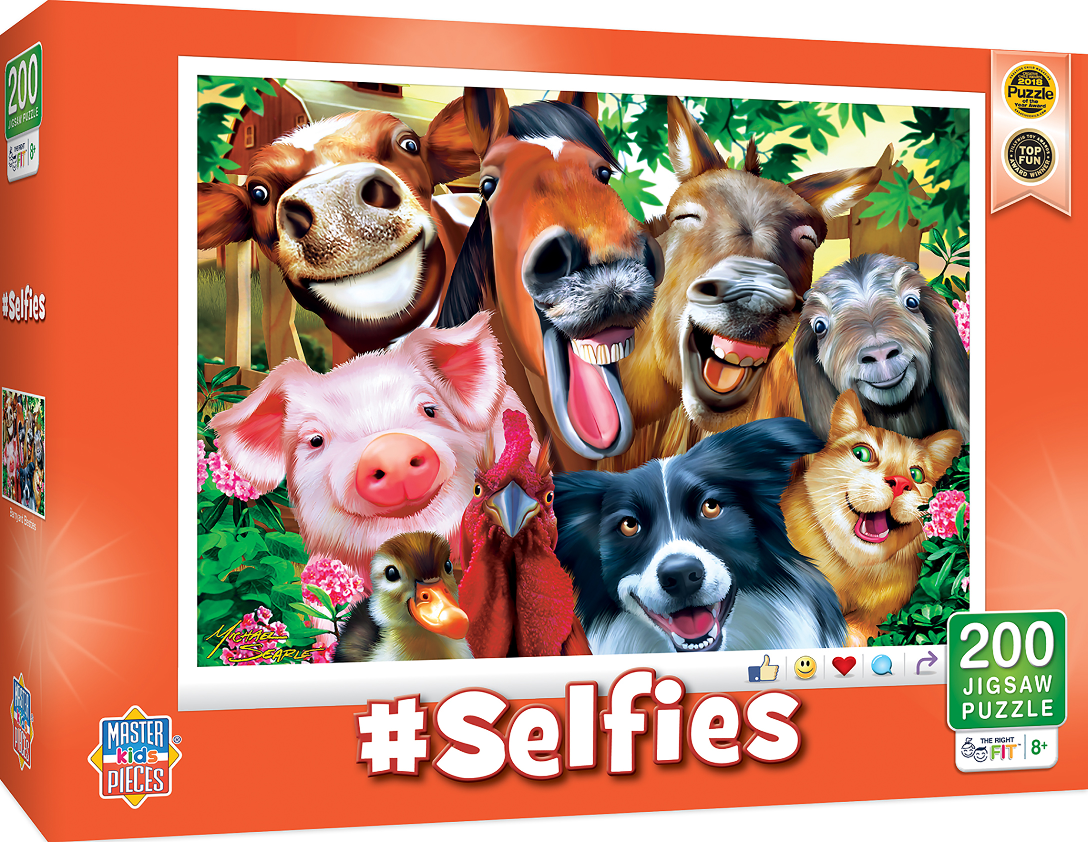 Пъзел Master Pieces от 200 части - Животни в задния двор