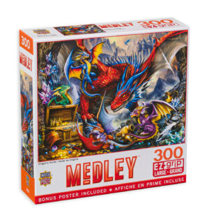 Пъзел Master Pieces от 300 XXL части - Светът на драконите