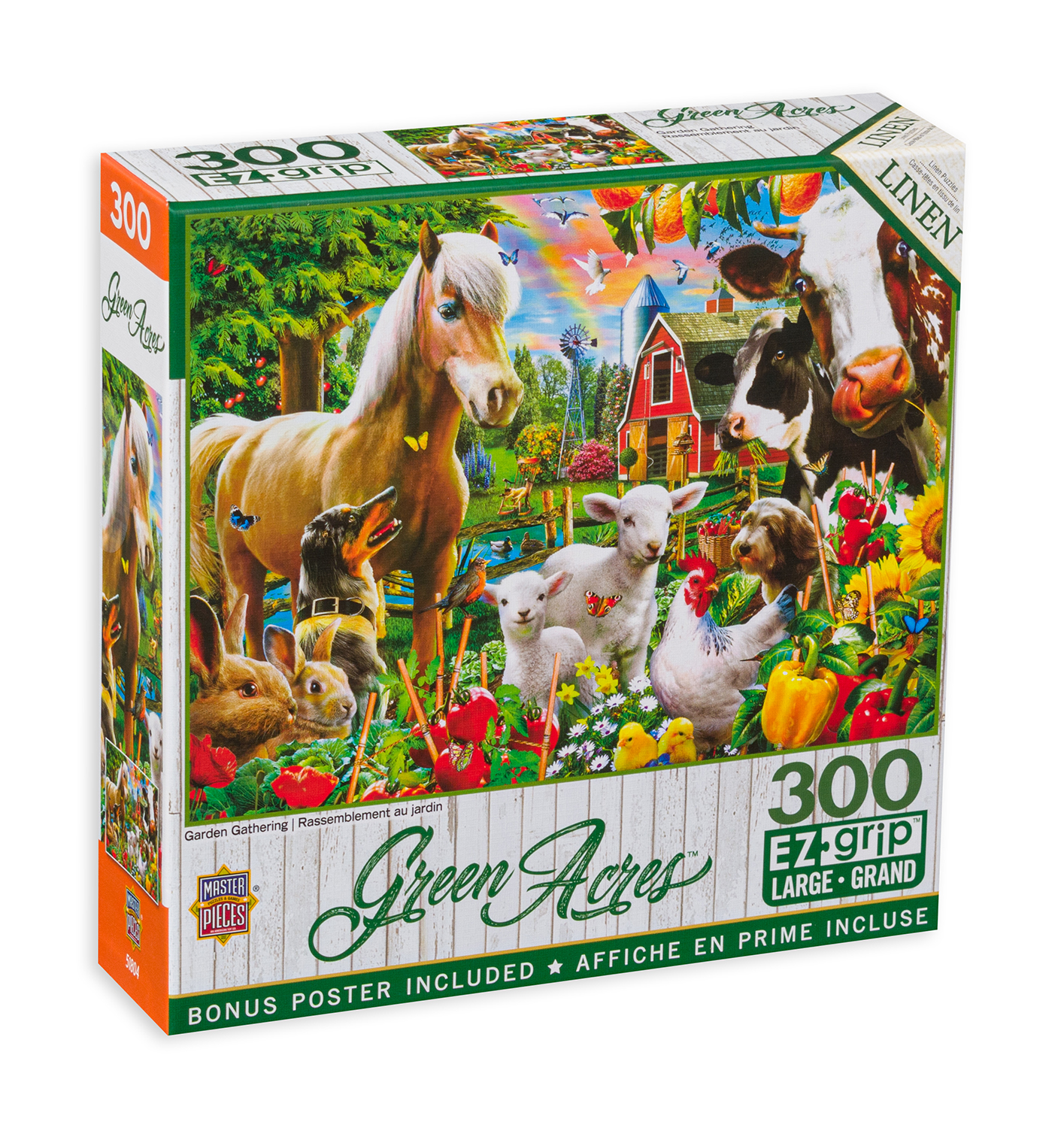 Пъзел Master Pieces от 300 XXL части - Животни в градината