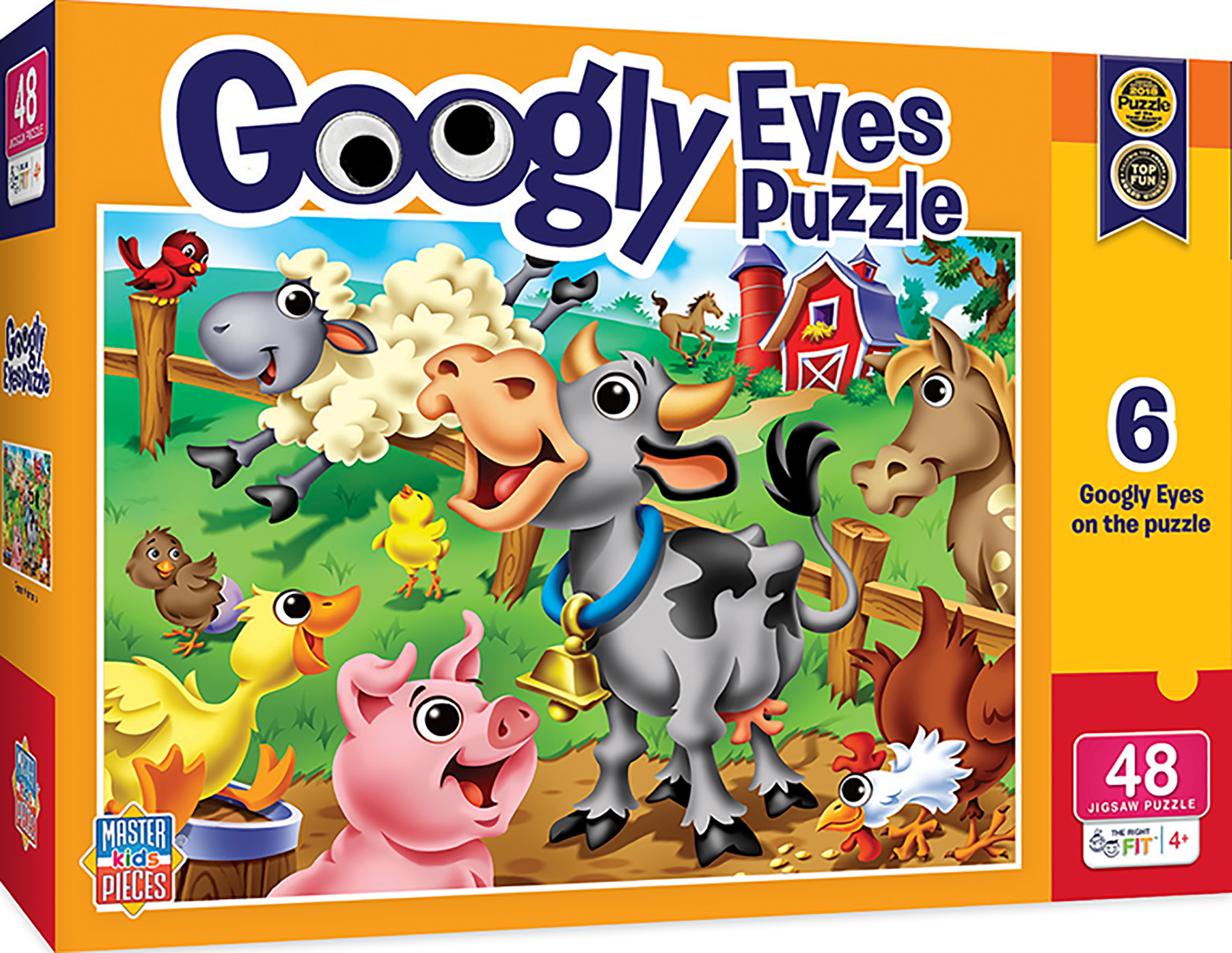 Пъзел Master Pieces от 48 XXL части - Животните във фермата