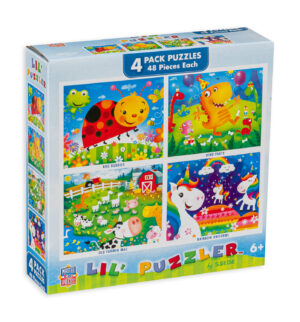 Пъзел Master Pieces от 4 x 48 части - Еднорози и приятели