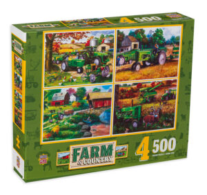 Пъзел Master Pieces от 4 x 500 части - Близката ферма