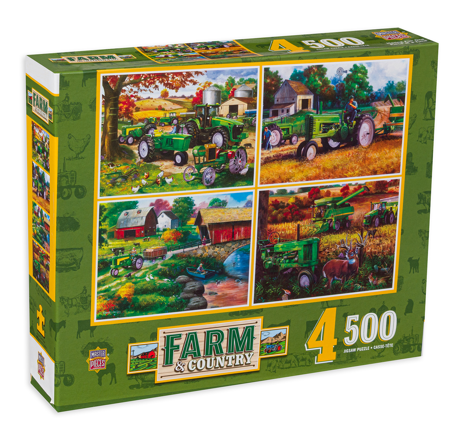 Пъзел Master Pieces от 4 x 500 части - Близката ферма