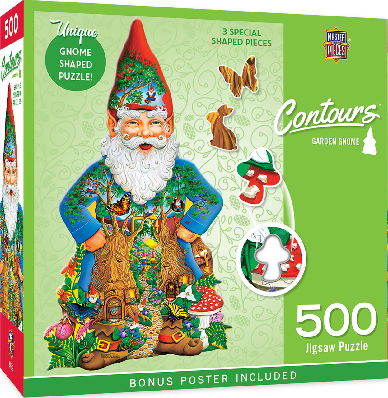 Пъзел Master Pieces от 500 части - Гном в градината