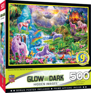 Пъзел Master Pieces от 500 части - Вълшебен пейзаж с еднорози