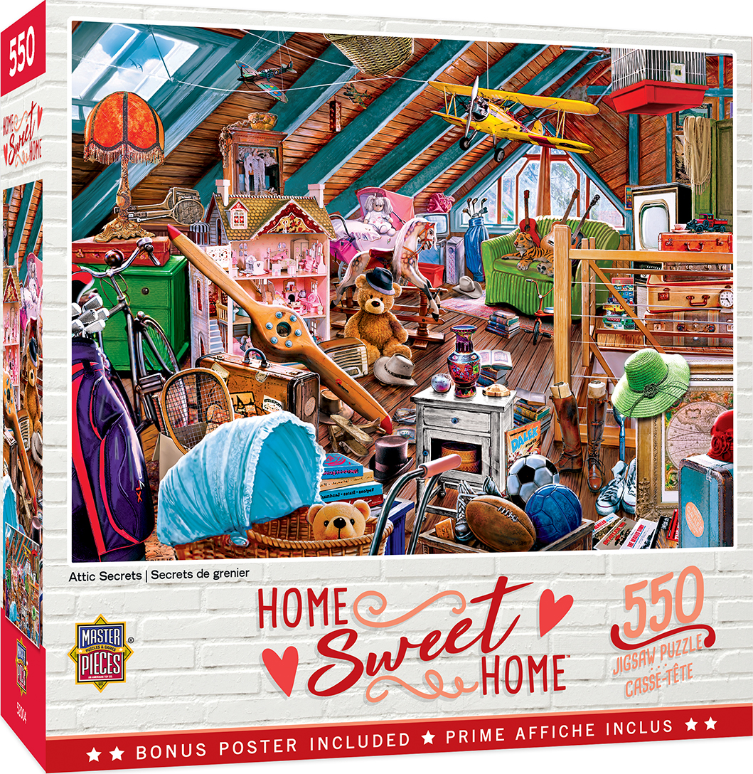 Пъзел Master Pieces от 550 части - Безпорядък в стаята