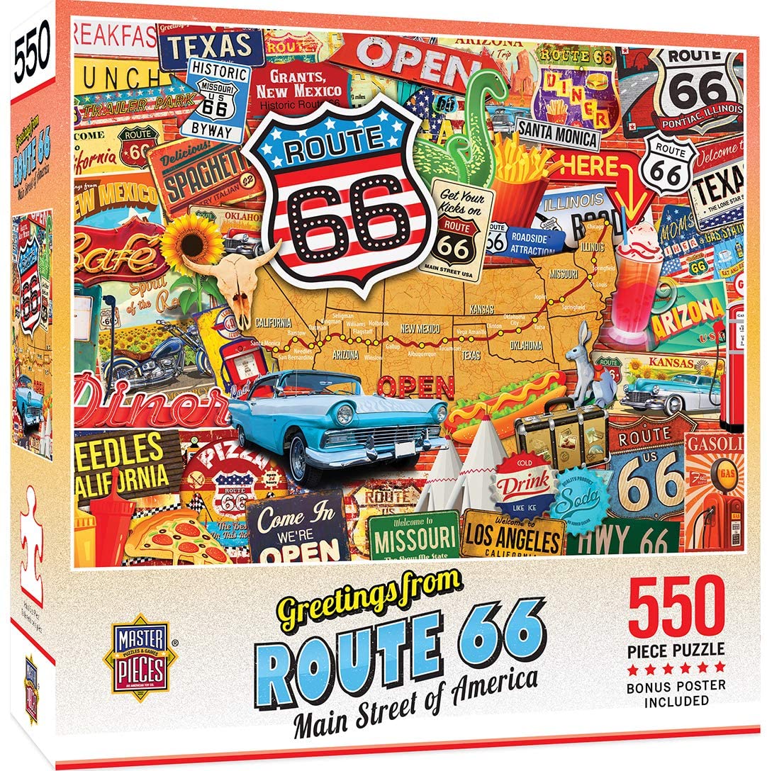 Пъзел Master Pieces от 550 части - Път 66