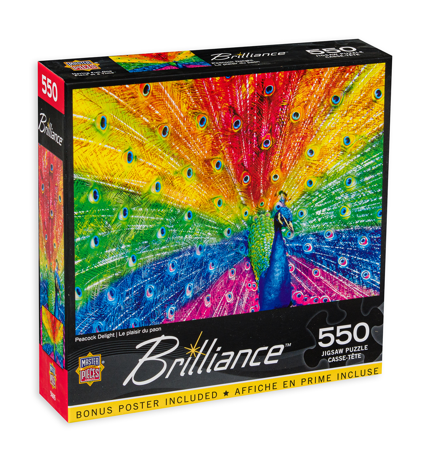 Пъзел Master Pieces от 550 части - Цветовете на пауна