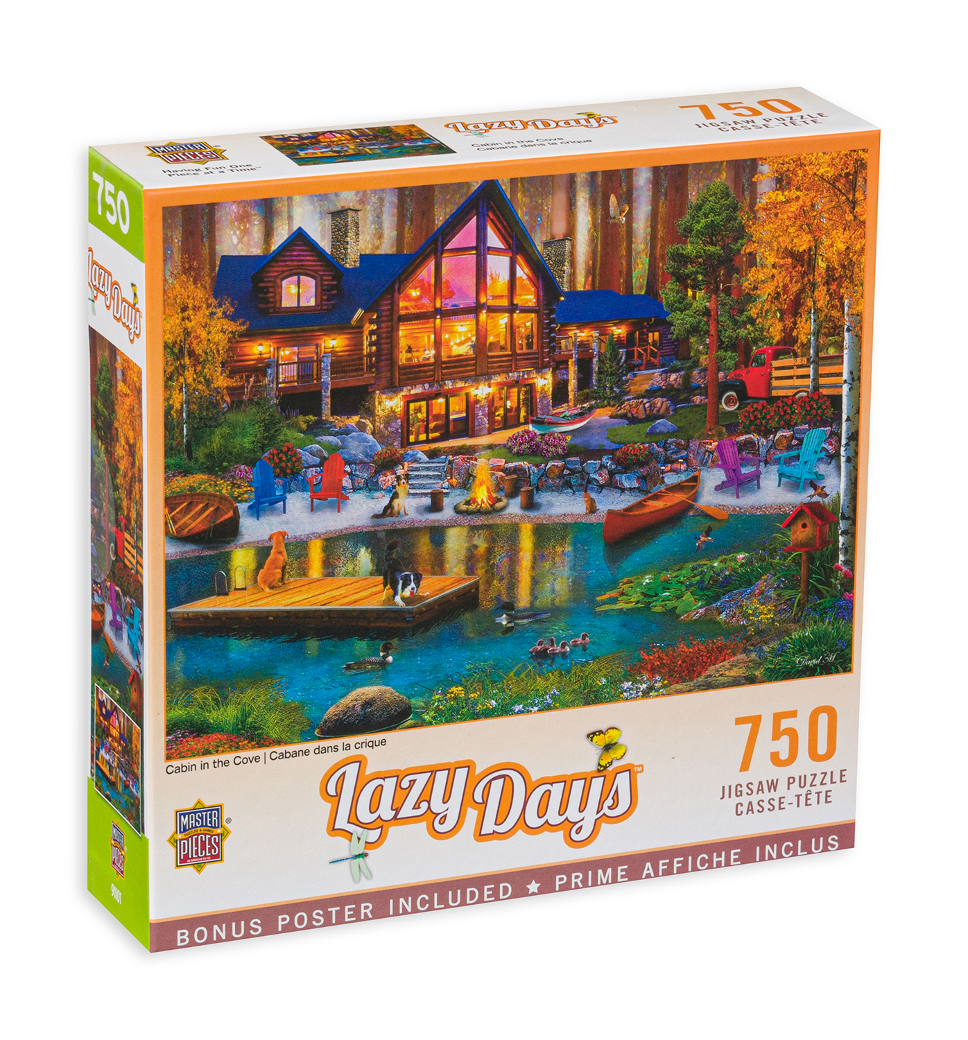 Пъзел Master Pieces от 750 части - Къща край езерото