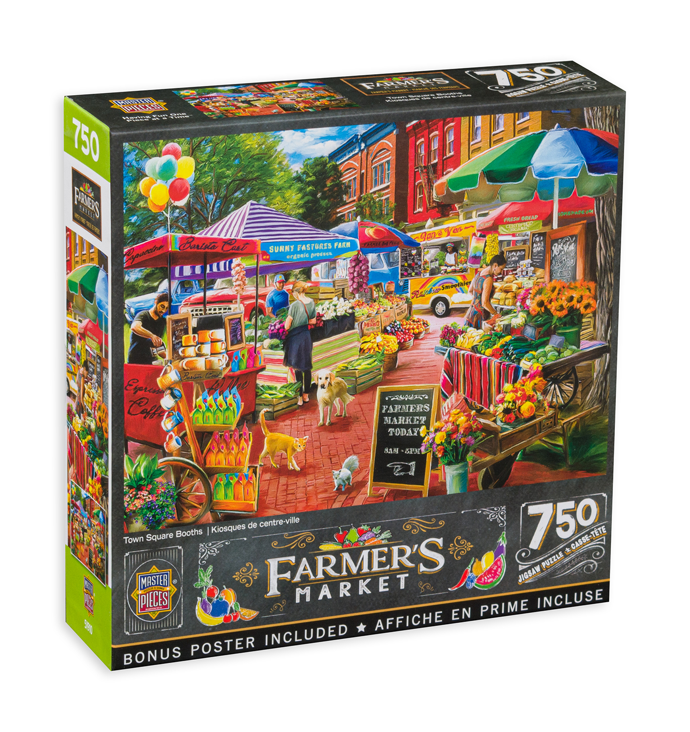 Пъзел Master Pieces от 750 части - Пазар за цветя