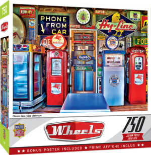 Пъзел Master Pieces от 750 части - Ретро бензиностанция