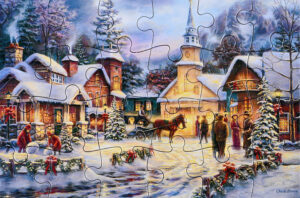 Пъзел-пощенска картичка Castorland от 24 части - Вярата се простира дълбоко