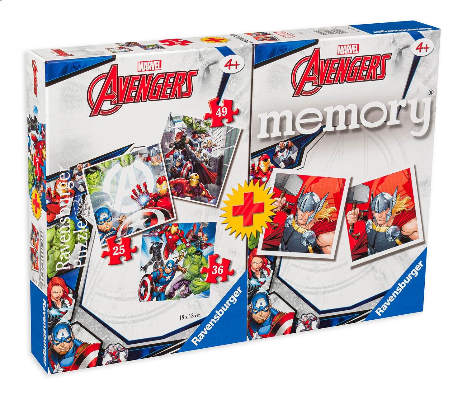 Пъзел Ravensburger 3 в 1 - Отмъстителите