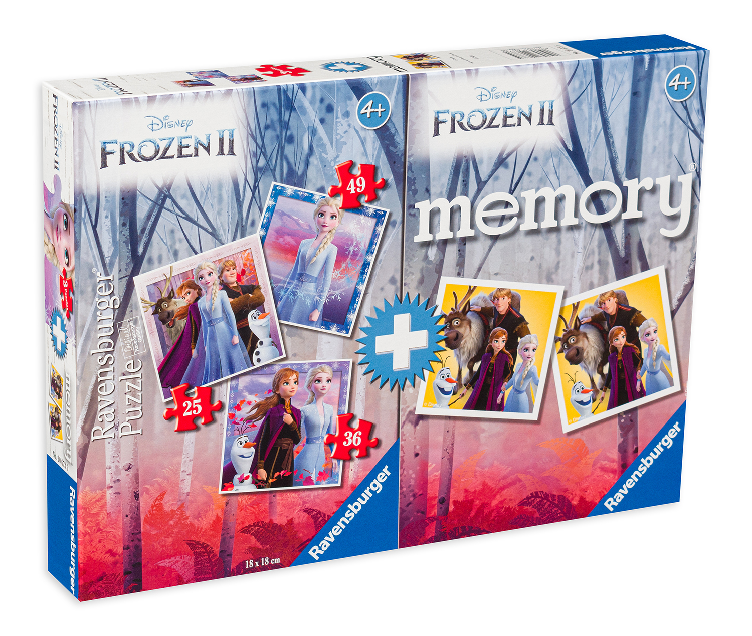 Пъзел Ravensburger 3 в 1 - Замръзналото кралство 2