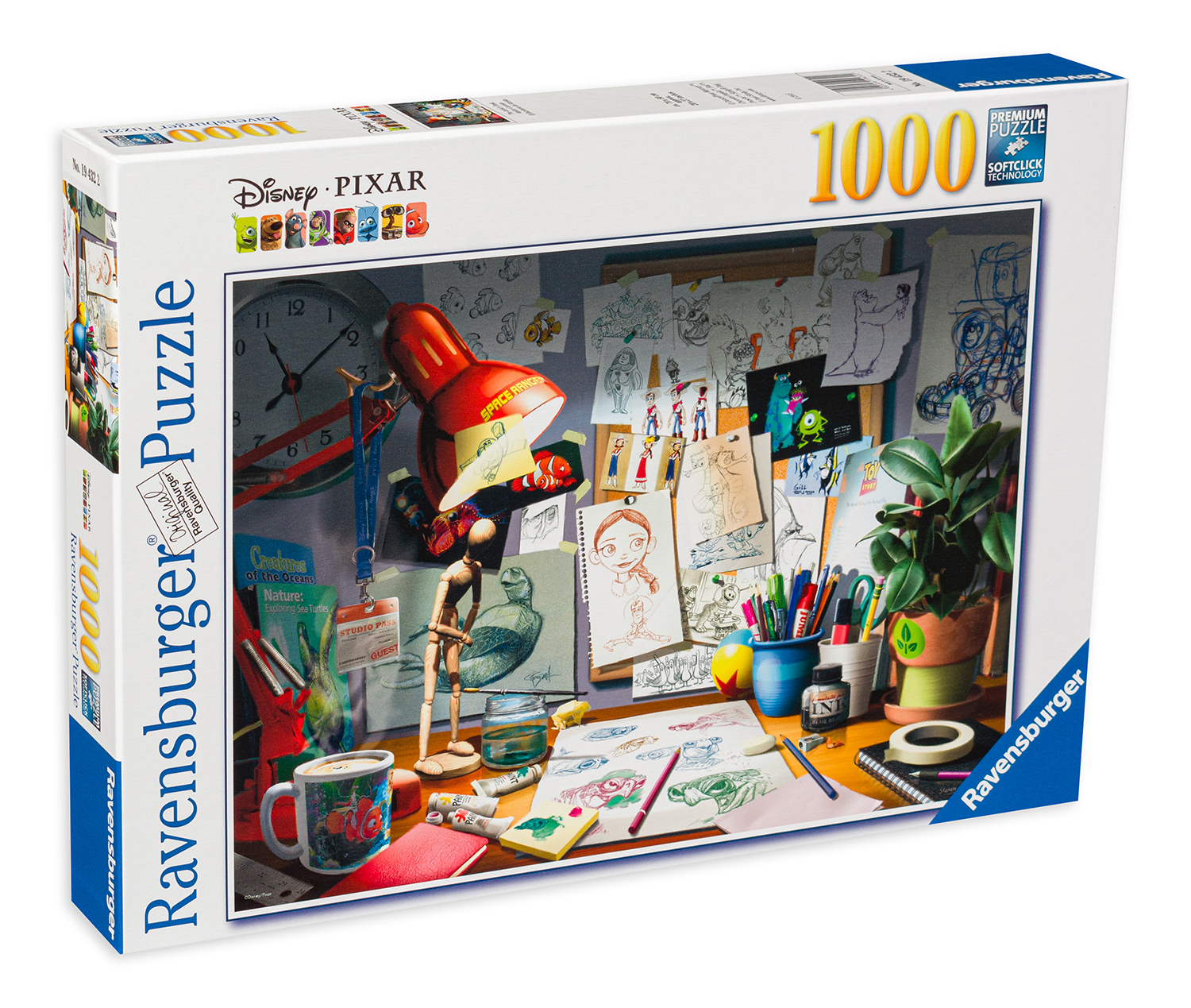 Пъзел Ravensburger от 1000 части - Бюрото на художника