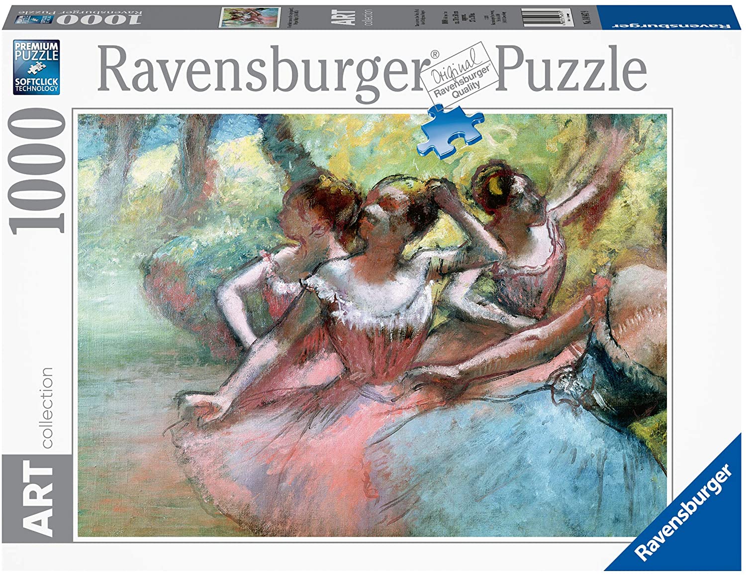 Пъзел Ravensburger от  1000 части - Четири балерини на сцената