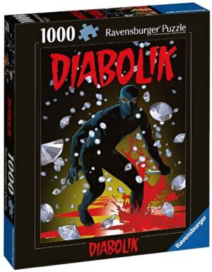 Пъзел Ravensburger от 1000 части - Diabolik: В търсене на диаманти